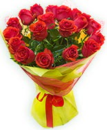 19 Adet kırmızı gül buketi  Tunceli çiçek , çiçekçi , çiçekçilik 