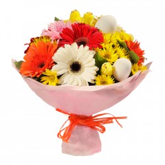 Karışık mevsim buketi Mevsimsel çiçek  Tunceli çiçek satışı 