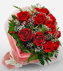 12 adet kırmızı güllerden kaliteli gül  Tunceli çiçek , çiçekçi , çiçekçilik 