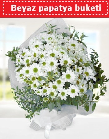 Beyaz Papatya Buketi  Tunceli internetten çiçek satışı 
